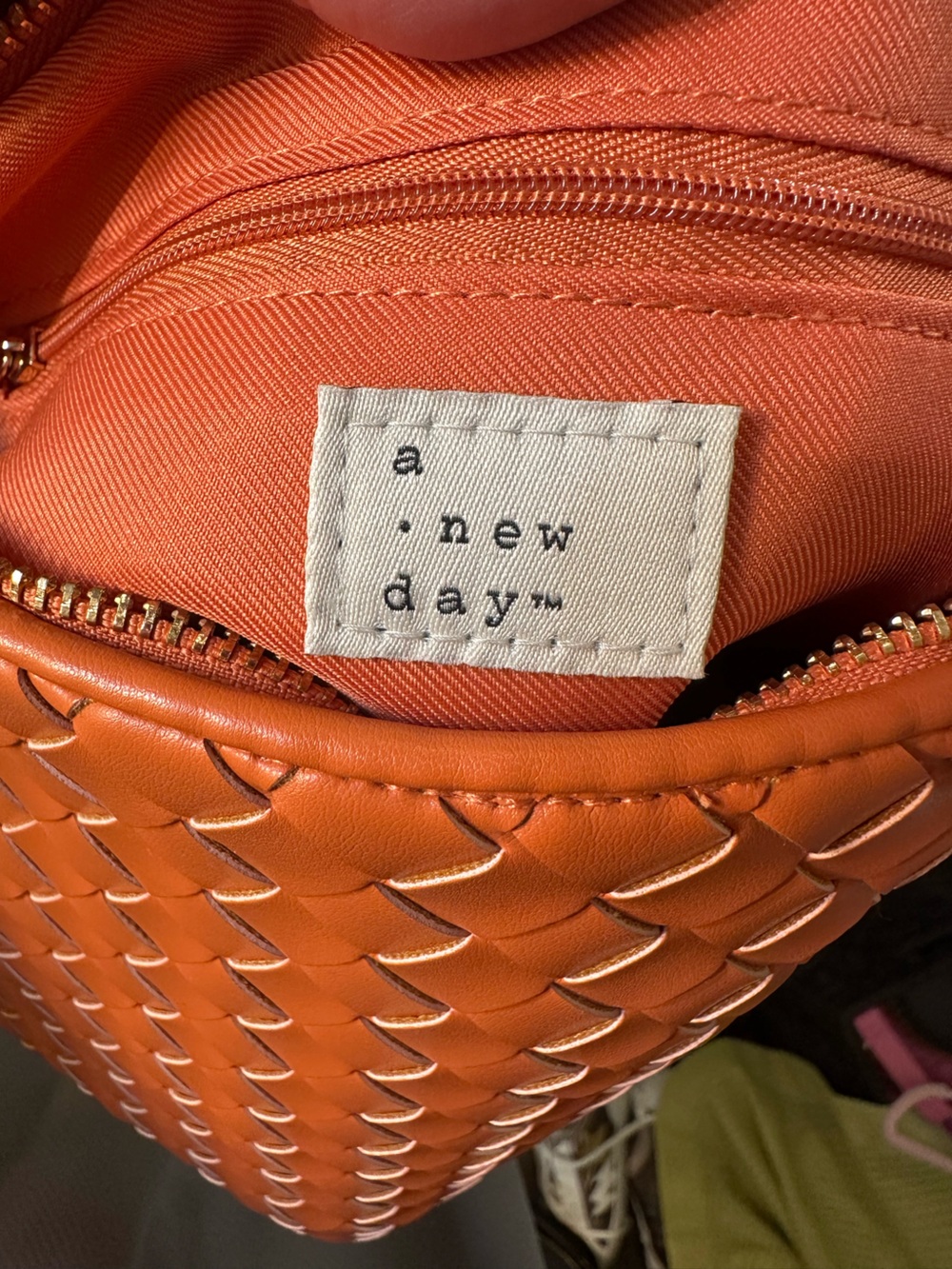 a new day Woven Hobo Tote in Burnt Orange - Picture 5 of 9